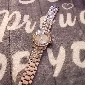 Ice Silver Men's Watch with Crystal Accents